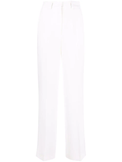 Blanca Vita Pareskia Wide-leg Tailored Trousers In White