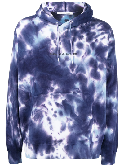 Children Of The Discordance Tie Dye-print Pullover Hoodie In Blau