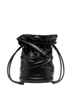 Alexander Mcqueen The Medium Curve Bucket Bag In Schwarz