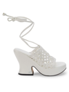 Circus By Sam Edelman Women's Paislie Woven Block-heel Sandals In White