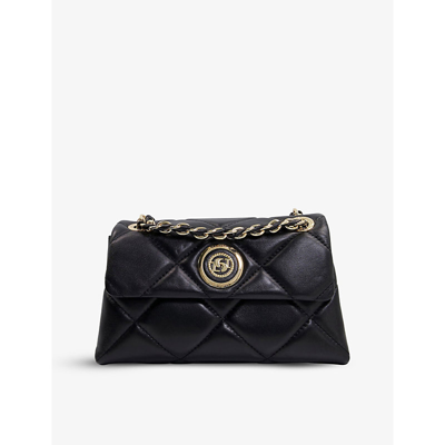 Dune Duchess Small Quilted-leather Shoulder Bag In Black-leather
