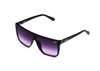Quay Nightfall 135mm Shield Sunglasses In Matte Black,coral