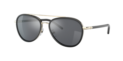 Tory Burch Women's Sunglasses, Ty6089 57 In Dark Grey Flash Mirror