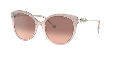 Tiffany & Co . Woman Sunglasses Tf4189b In Pink Gradient Dark Brown