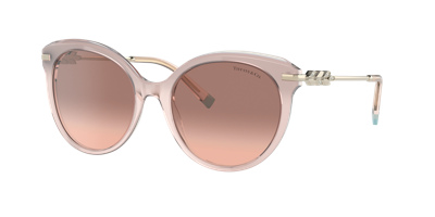 Tiffany & Co . Woman Sunglass Tf4189b In Pink Gradient Dark Brown