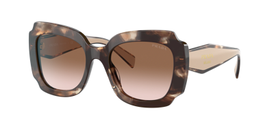 Prada Woman Sunglasses Pr 16ysf In Brown Gradient