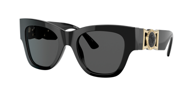 Versace Ve4415u Black Female Sunglasses In Dark Grey