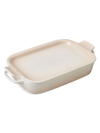 Le Creuset Rectangular Dish With Platter Lid In Meringue