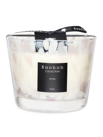 Baobab Collection White Pearl Candle