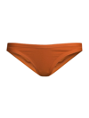 L*space Foley Ribbed Bikini Bottom In Amber