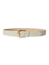 B-low The Belt Kennedy Leather Belt In Bone Gold