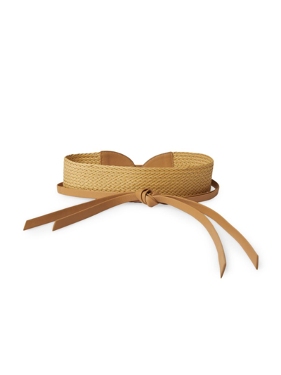 B-low The Belt Leilani Woven Leather Belt In Vacchetta