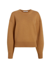 Another Tomorrow Women's Cashmere & Wool Crewneck Sweater In Camel