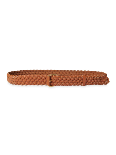 B-low The Belt Mira Braided Leather Belt In Coffee Gold