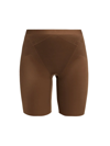 Spanx Thinstincts 2.0 High-waisted Mid-thigh Short In Chestnut Brown