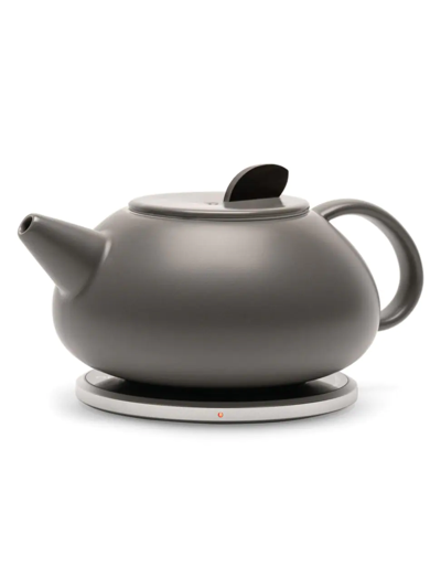 Ohom Inc. Leiph Self-heating Teapot Set In Dark Grey