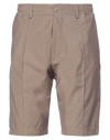 Black Circus Man Shorts & Bermuda Shorts Light Brown Size S Cotton, Polyester, Elastane In Beige