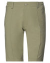 Black Circus Man Shorts & Bermuda Shorts Military Green Size S Cotton, Polyester, Elastane
