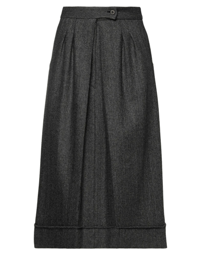 Abseits Midi Skirts In Steel Grey