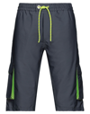 Iceberg Man Shorts & Bermuda Shorts Steel Grey Size M Polyester, Polyamide