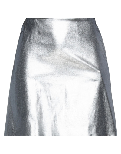 Messagerie Mini Skirts In Silver