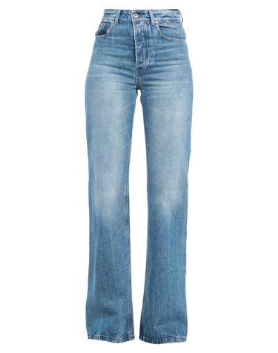 Rabanne Washed-denim Wide-leg Jeans In Blue