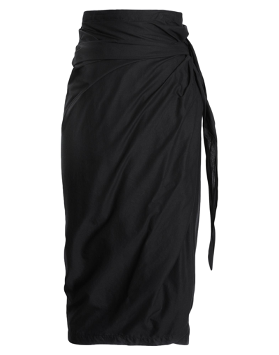 Ab Alberto Biani Midi Skirts In Black