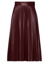 Roberto Collina Midi Skirts In Maroon