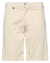 Barbati Man Shorts & Bermuda Shorts Beige Size 28 Cotton, Elastane