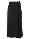 Merci .., Woman Cropped Pants Black Size 6 Polyester, Viscose, Elastane