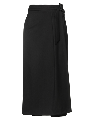 Merci .., Woman Cropped Pants Black Size 6 Polyester, Viscose, Elastane In Black