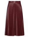 Roberto Collina Midi Skirts In Maroon