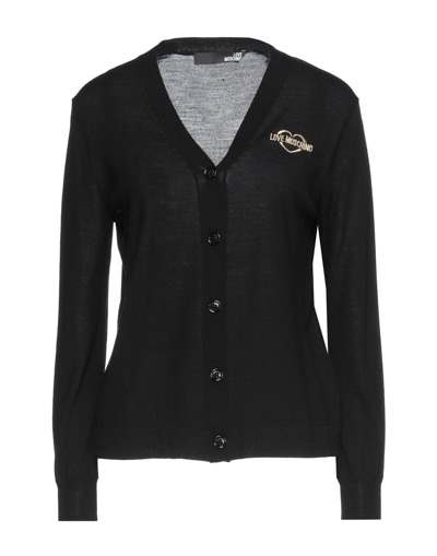 Love Moschino Cardigans In Black