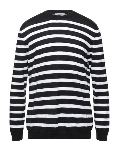 Alpha Studio Sweaters In Black