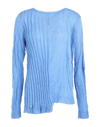 Manila Grace Sweaters In Azure