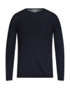 Grey Daniele Alessandrini Sweaters In Dark Blue