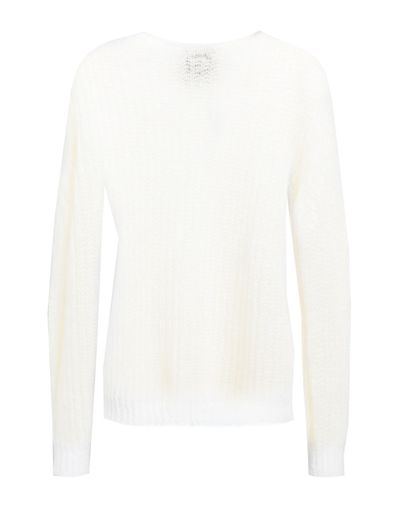 Pink Memories Sweaters In Ivory