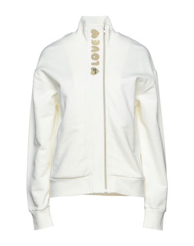 Love Moschino Sweatshirts In White