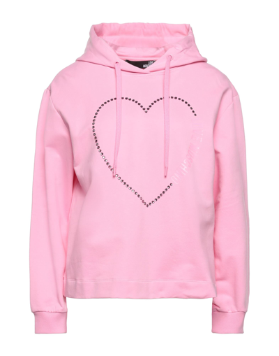 Love Moschino Sweatshirts In Pink