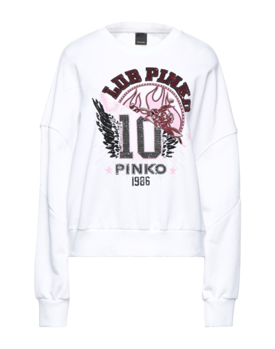 Pinko Sweatshirts In White