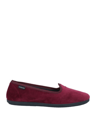 Victoria Loafers In Maroon