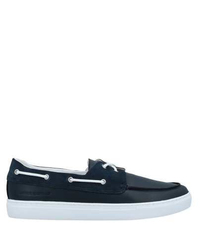 Armani Exchange Loafers In Blue