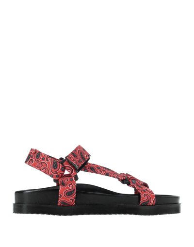 Unlace Sandals In Red