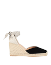 Mychalom Suede Wedge Sandals In Black