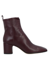 Pomme D'or Ankle Boots In Maroon