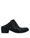 Hundred 100 Woman Mules & Clogs Black Size 8 Soft Leather In Black
