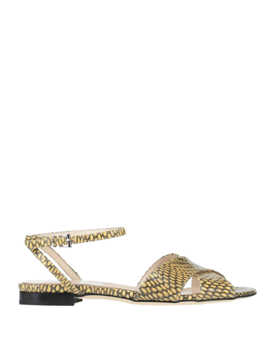 Anna F. Sandals In Yellow