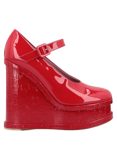 HAUS OF HONEY HAUS OF HONEY WOMAN PUMPS RED SIZE 8 SOFT LEATHER