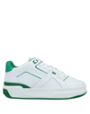 Just Don Luxury Courtside Low Leather Sneakers In White