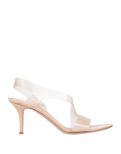 Gianvito Rossi Metropolis 70 Pvc And Leather Stiletto Sandals In White